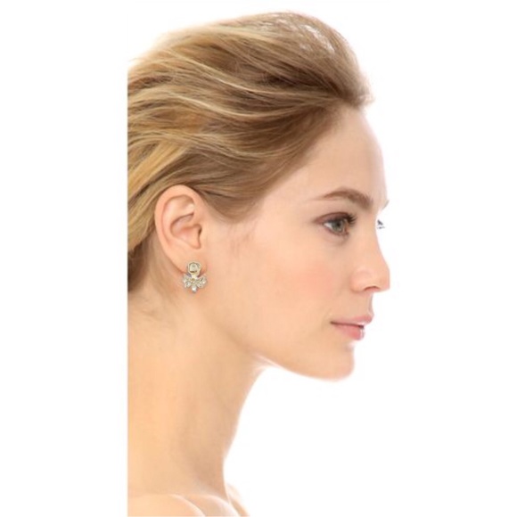 ALEXIS BITTAR • Jagged Marquis Cluster Crystal Stone Ear Jackets Earrings - Picture 2 of 11